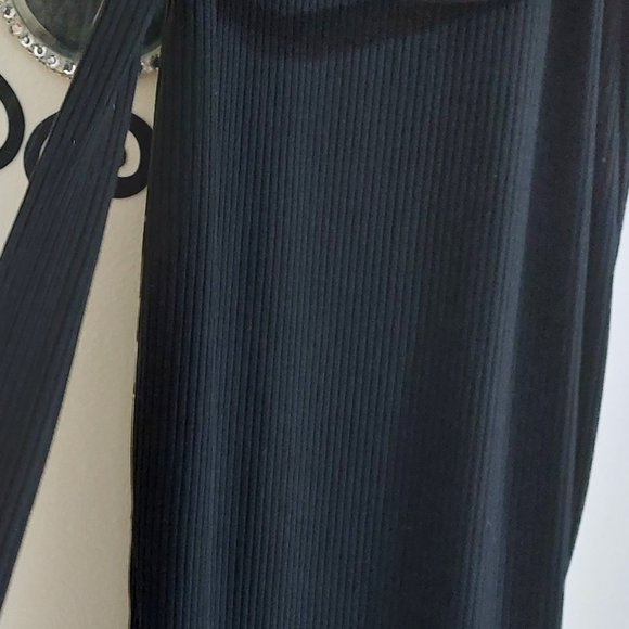 Bar III Short Sleeve Long Flattering Dress Soft Comfortable Black Size MEDIUM - Picture 6 of 12